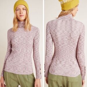 Anthropologie turtleneck pink